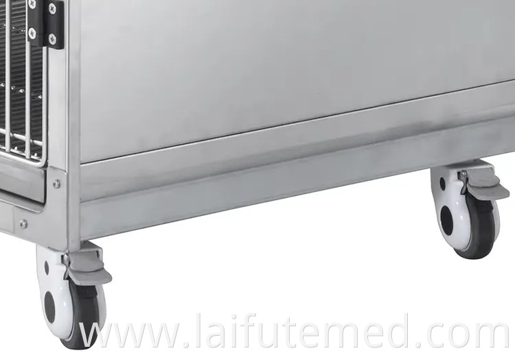 High Quality Stainless Steel Medical Cage Animal Pet Infrared Therapy Inpatient Intensive Care Oxygen for Vet Clinic Veterinary Cage